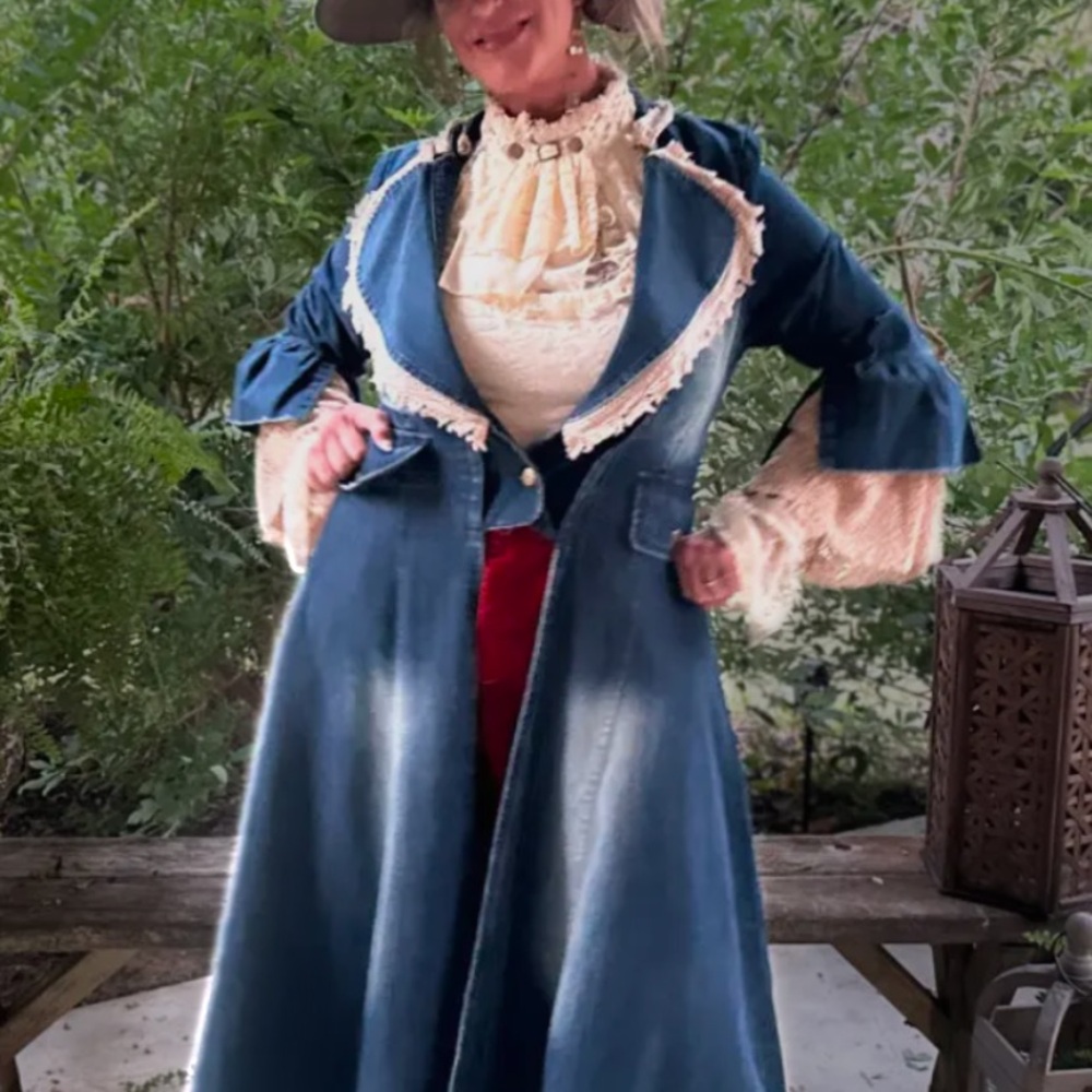 Women's Blue Denim Coat